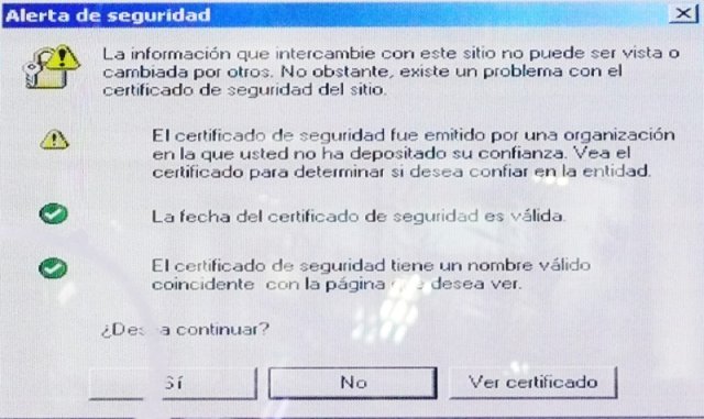 Alerta de seguridad
