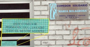 comedor solidario de vacaciones