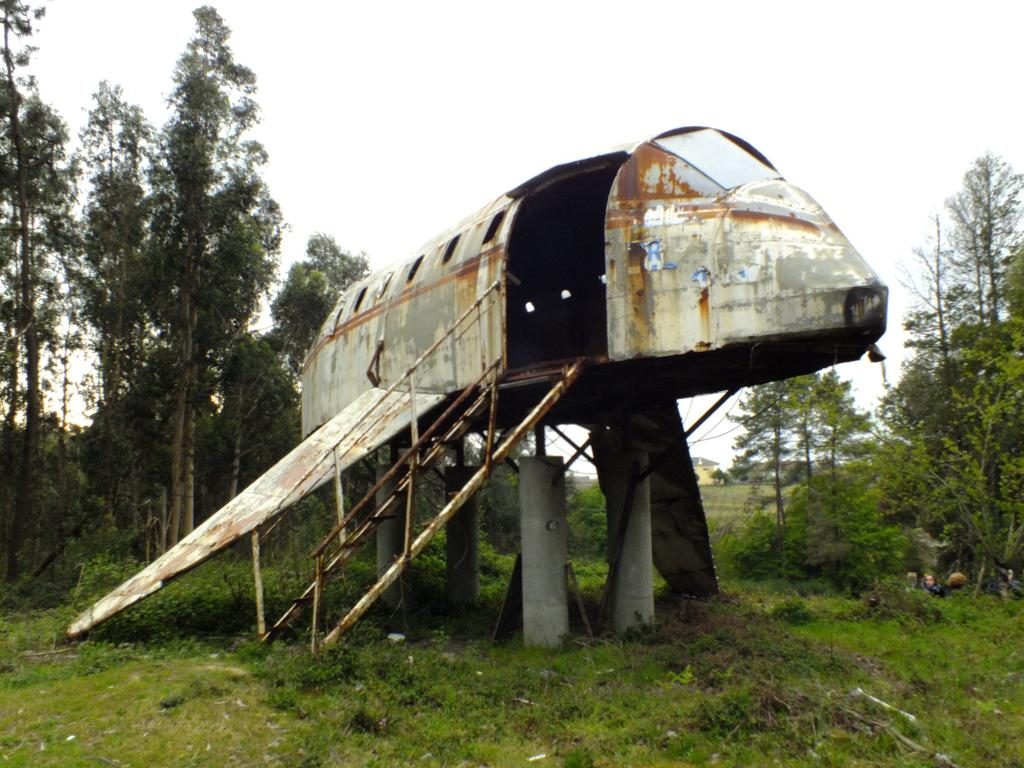 Avión en Pontevedra